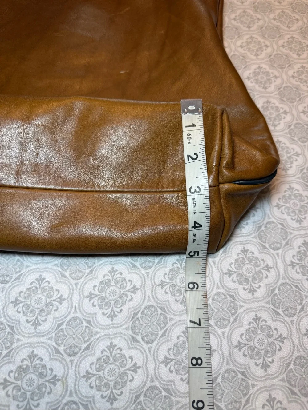 COACH Heritage Bleeker Deep Shopper Fawn Brown Soft Leather Bucket Bag RARE VTG